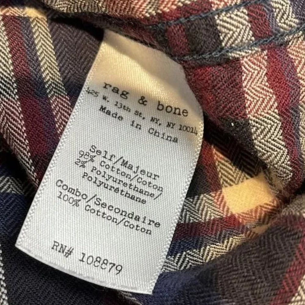 Rag & Bone plaid button down shirt - Picture 7 of 7